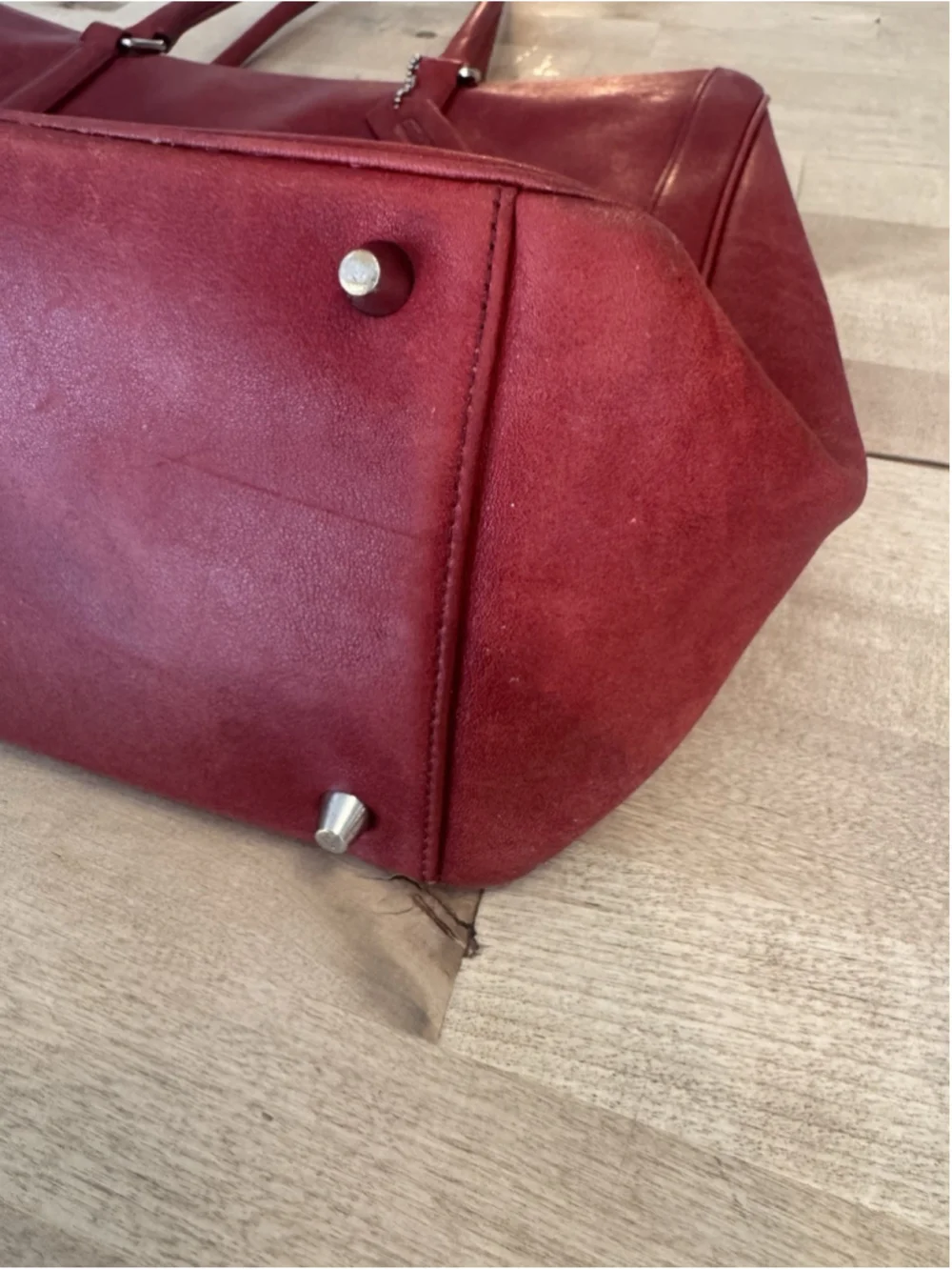 Rare RED Coach Legacy 9426 Satchel Tote Bag Handbag Briefcase Laptop Case Purse